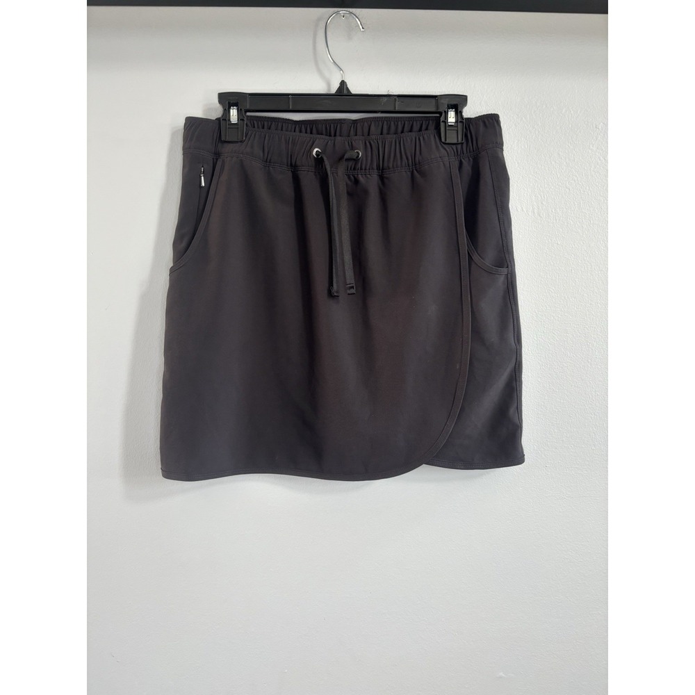 Patagonia Women's Black Activewear Faux Wrap Fleet With Skort M